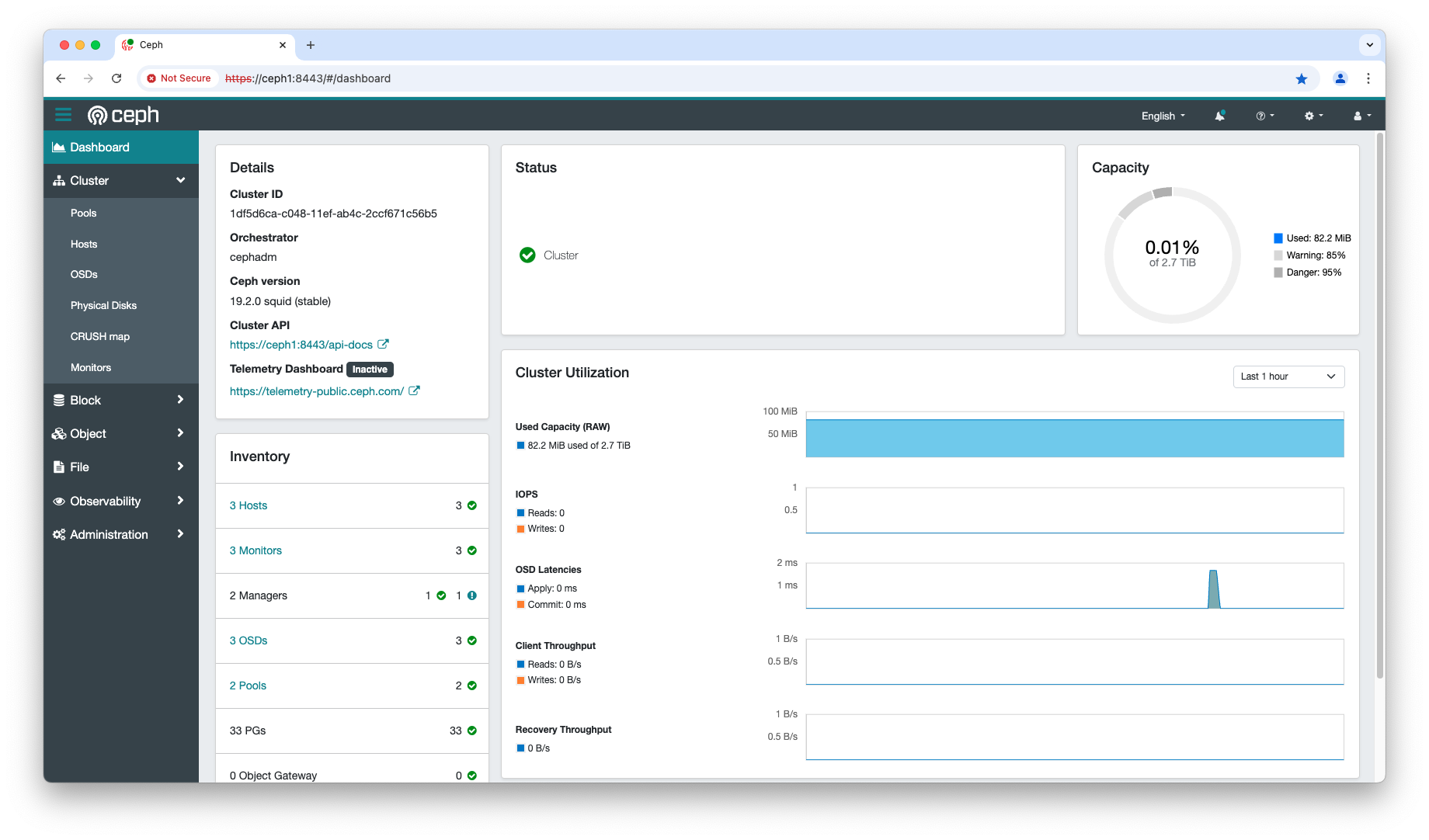 Ceph Dashboard